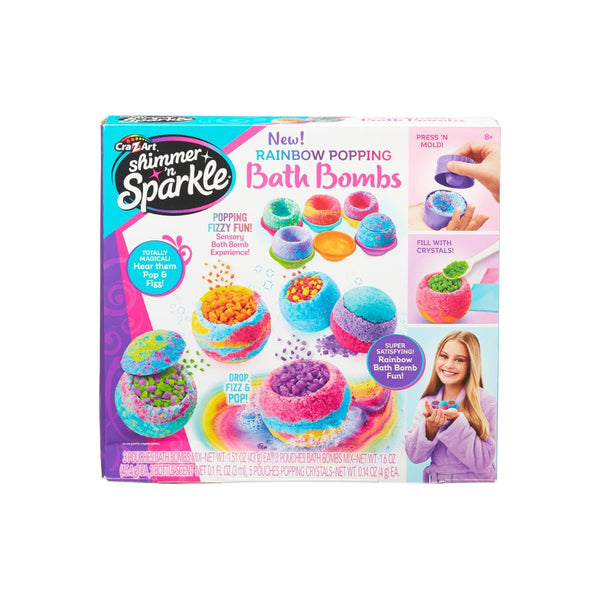 Shimmer ‘n Sparkle Rainbow Popping Bath Bombs
