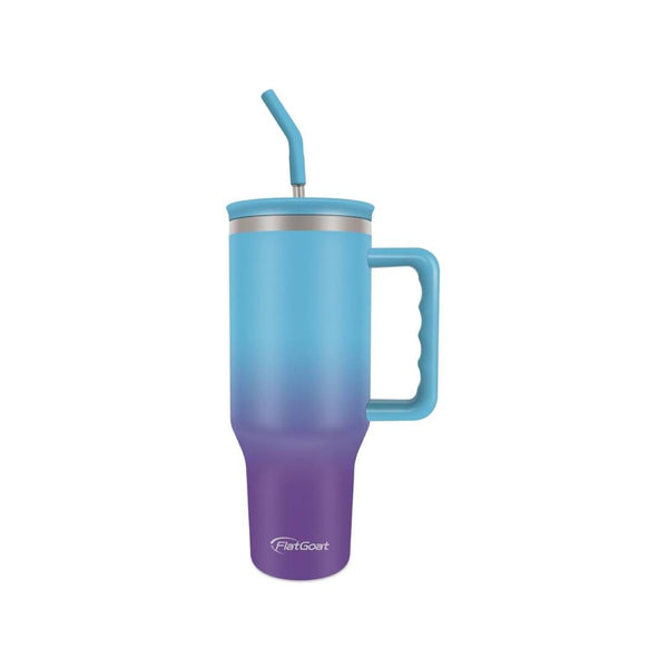 40 oz Insulated Tumbler with Handle, Straw and Lid