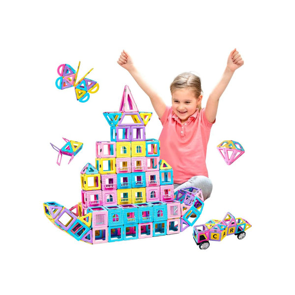 156 Pcs MAGBLOCK Magnetic Tiles Set