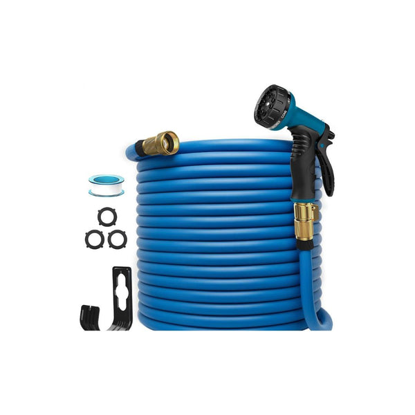 100ft Leak-Proof Garden Hose with Nozzle