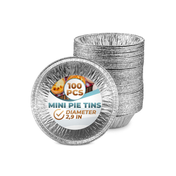 100-Count Silver Aluminum Foil Tart Pans