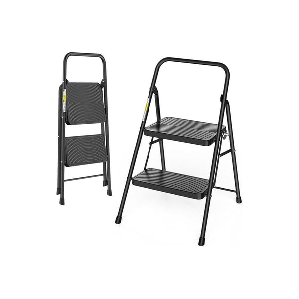 2-Step Ladder with Anti-Slip Pedals