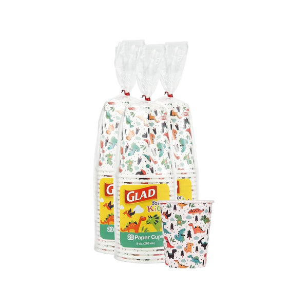 20-Count Glad for Kids Heavy Duty Disposable Paper Cups