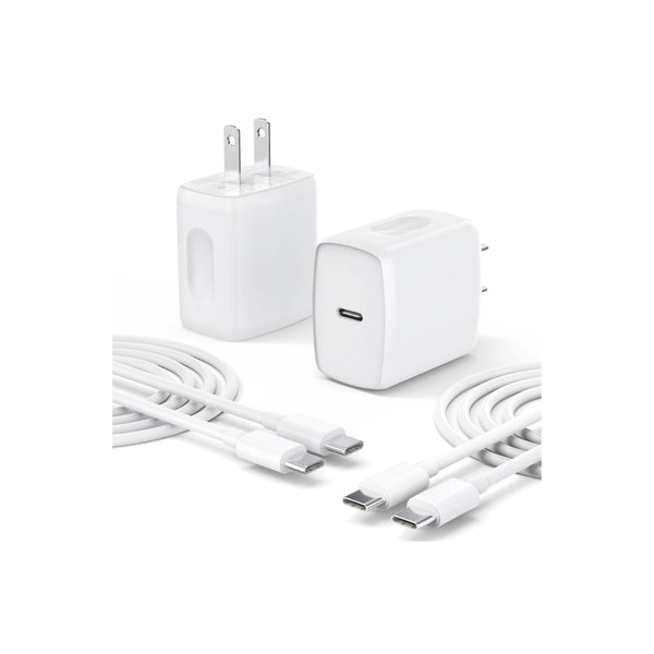 2 Pack USB C Fast Charger with Cables