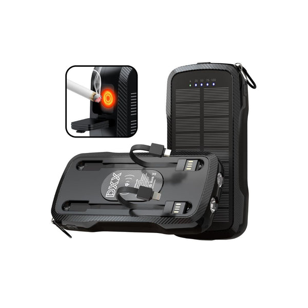 10000mAh Solar Power Bank with Dual USB Outputs