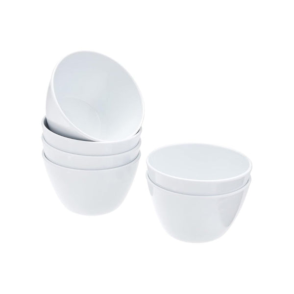 6 Amazon Basics Round Melamine Bowls