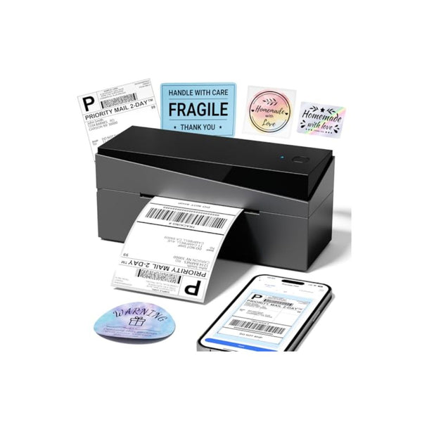 Bluetooth 4x6 Thermal Shipping Label Printer Wireless