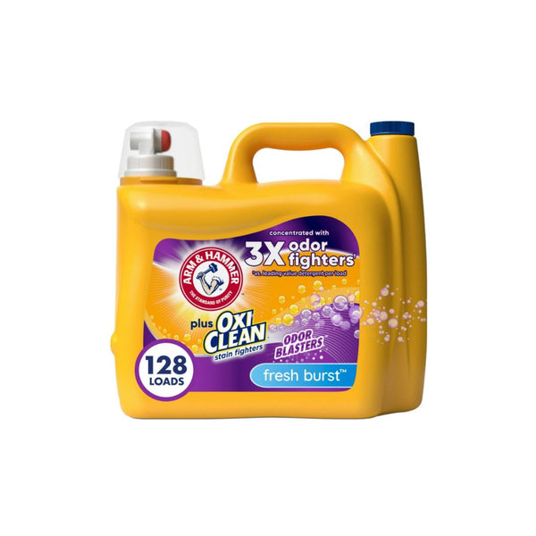 128 Loads ARM & HAMMER Plus OxiClean Odor Blasters Fresh Burst Liquid Laundry Detergent + Get $5 Walmart Cash!