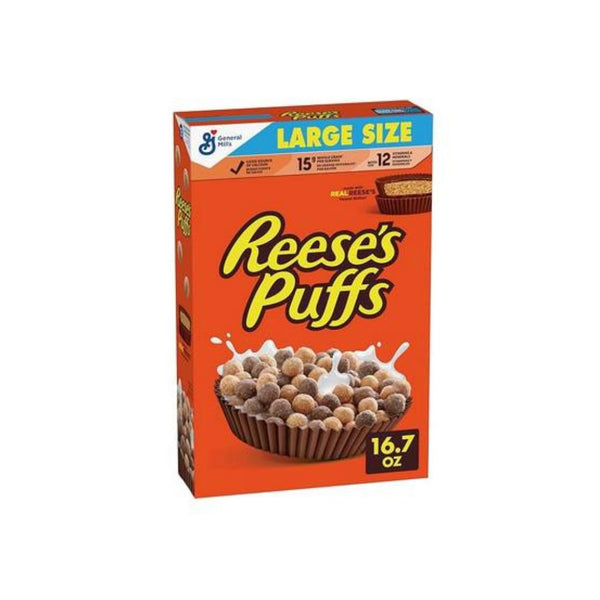 Reese's Puffs Cereal, 16.7 OZ Large Size Box