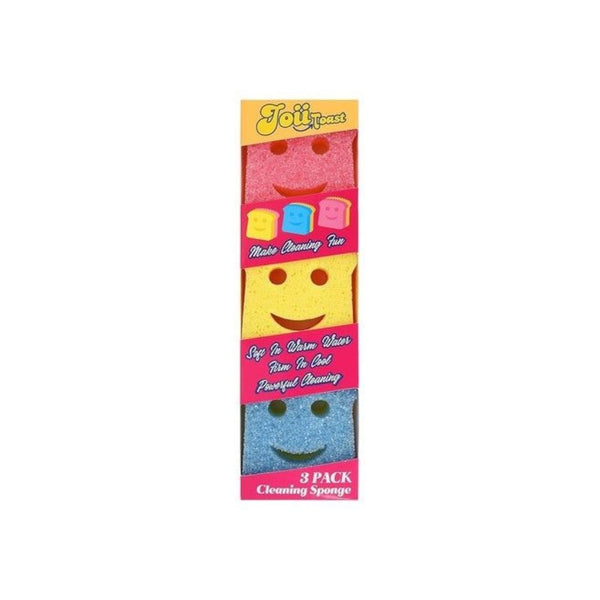 3 Toast-Shaped Premium Kitchen Sponges