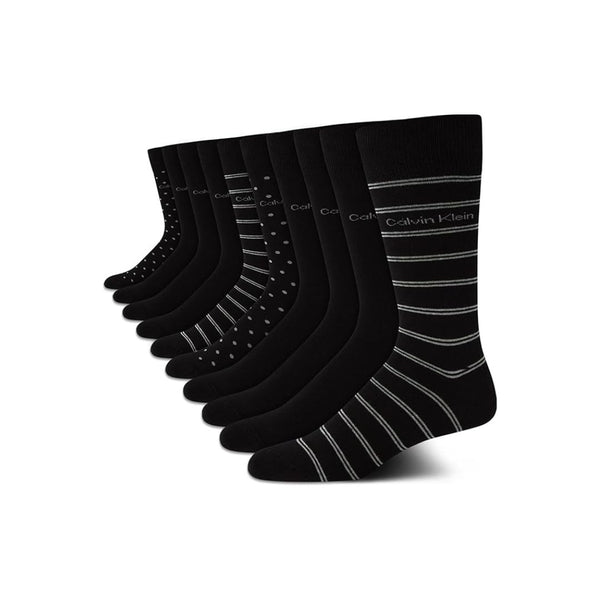 10 Pack Calvin Klein Men's Dress Crew Socks