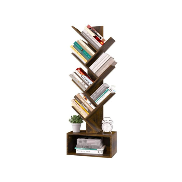 6 Shelf Retro Floor Standing Tree Bookcase