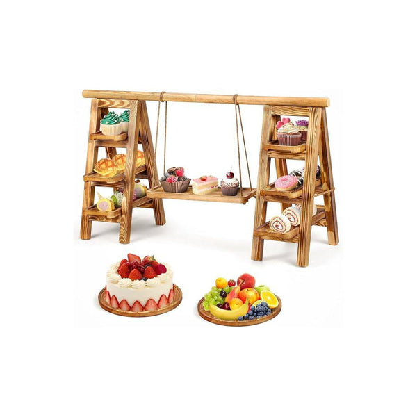 3 Tier Serving Tray Wooden Cupcake Stand