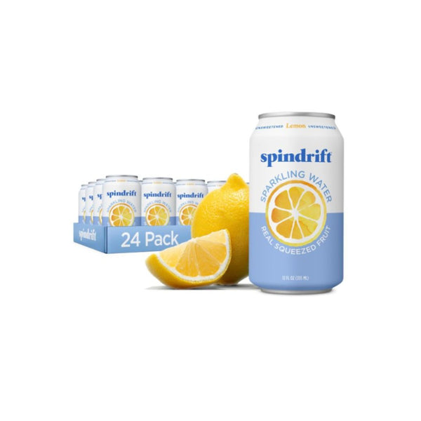 24 Cans of 12 Oz Spindrift Sparkling Water (2 Flavors)