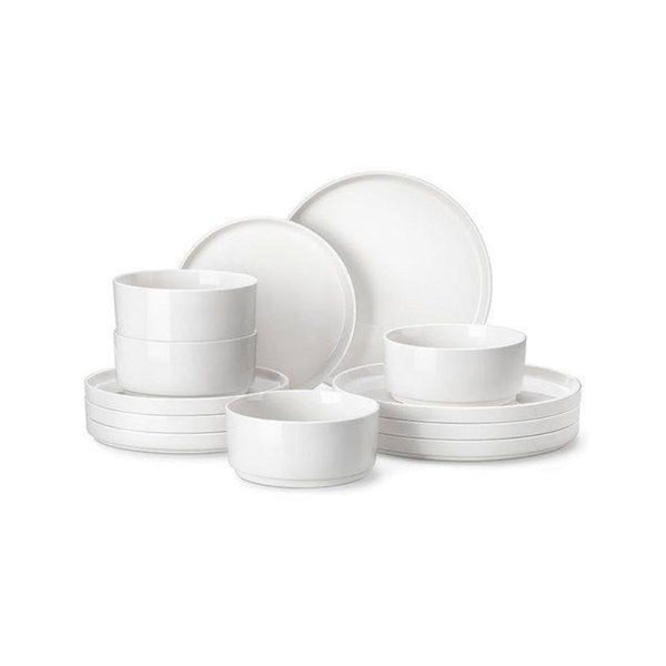 12 Pieces Malacasa Modern Porcelain Dinnerware Set