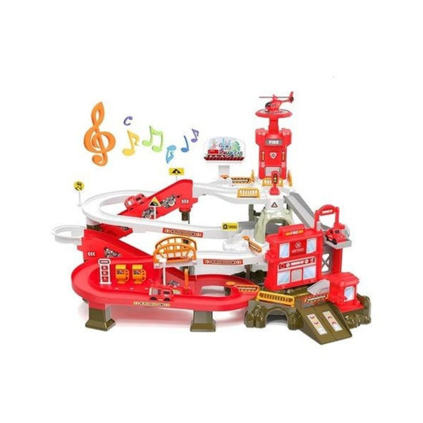 Fire Rescue Adventure Track Playset