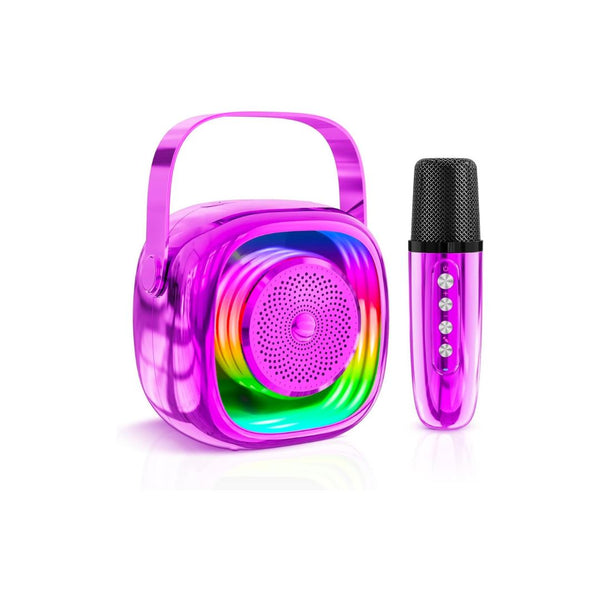 Mini Karaoke Machine with 1 Wireless Microphone