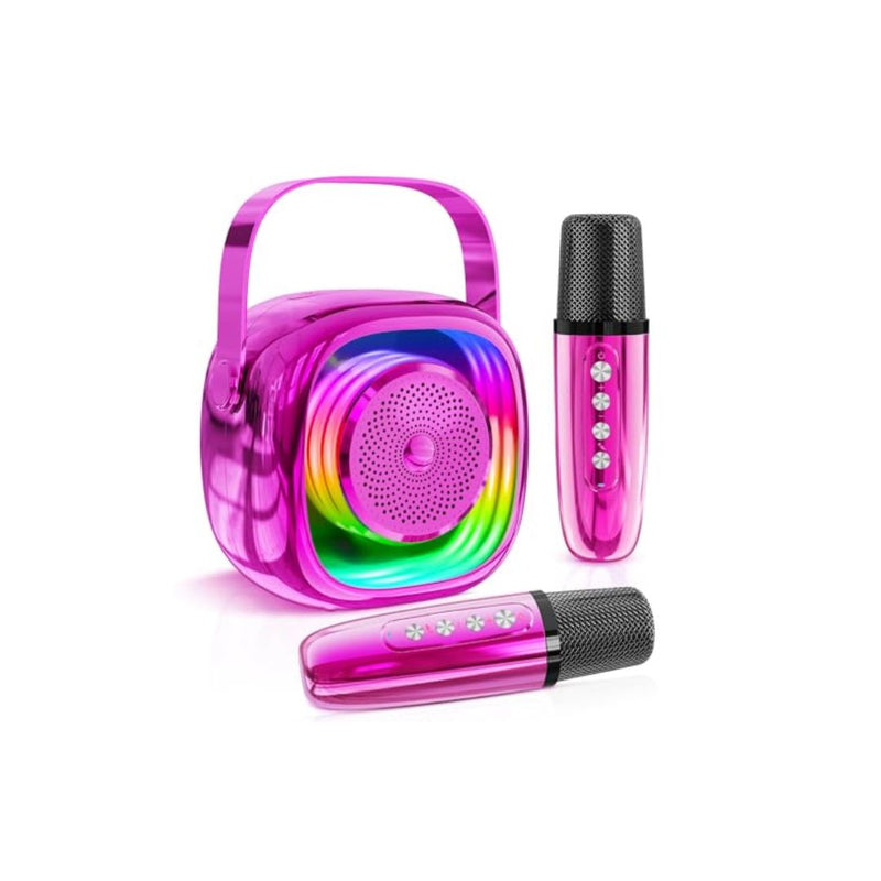 2 Wireless Microphone Kids Karaoke Machine Bluetooth Speaker