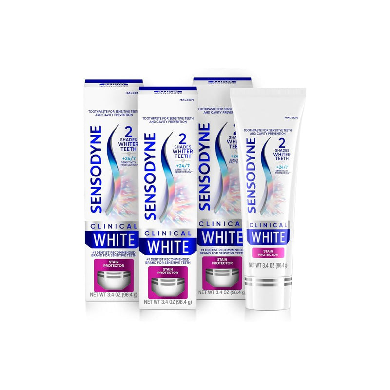 3-Pack Sensodyne Clinical White Toothpaste