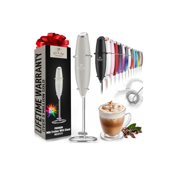 Electric Milk Frother Handheld Drink Mixer