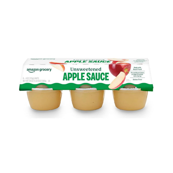 Pack of 6 Amazon Grocery, Unsweetened Apple Sauce