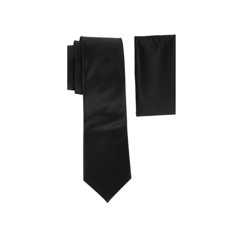 Stacy Adams Men’s Satin solid Tie Sets (4 Colors)