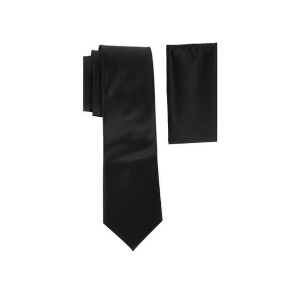 Stacy Adams Men’s Satin solid Tie Sets (4 Colors)