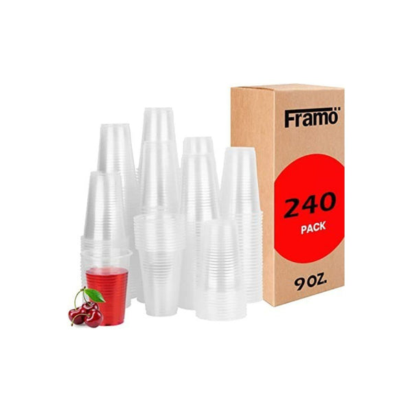 240 Pack Of 9 Oz Plastic Disposable Cups