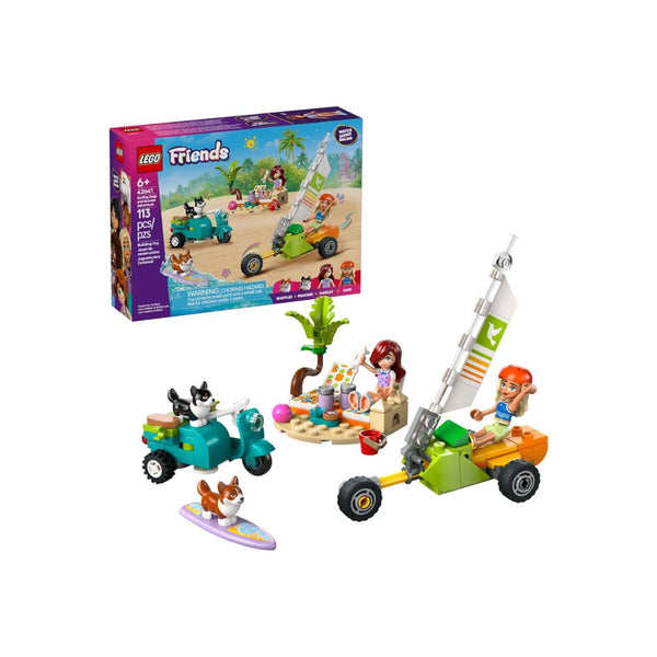 113-Pcs LEGO Friends Surfing Dogs and Scooter Adventure