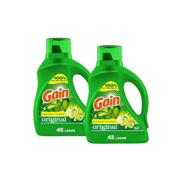 2 Bottles of Gain Laundry Detergent