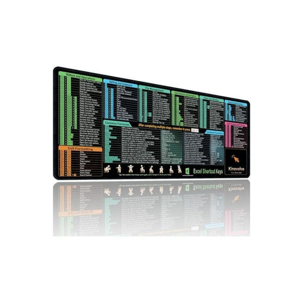 Large Excel Shortcut Keys Mouse Pad
