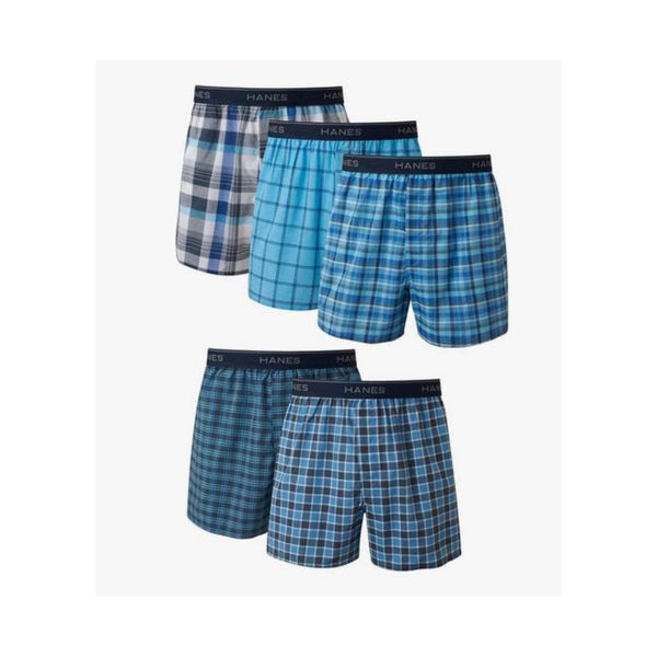 5 Hanes Men's Tagless Boxer Underwear