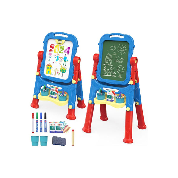 PicassoTiles Kids Art Easel with Art Supplies