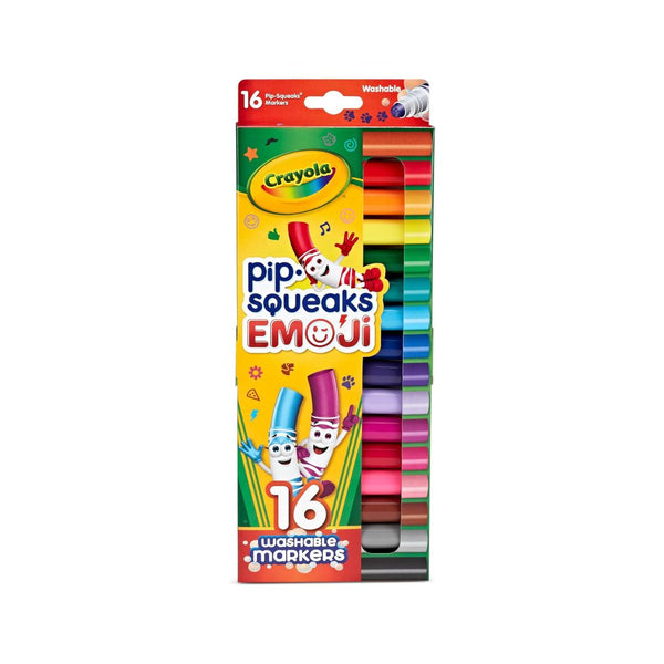 16-Count Crayola Emoji Pip Squeaks Washable Markers