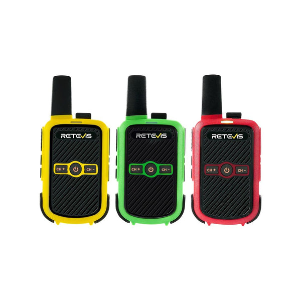 3-Pack Retevis RT15 Rechargeable Walkie Talkies