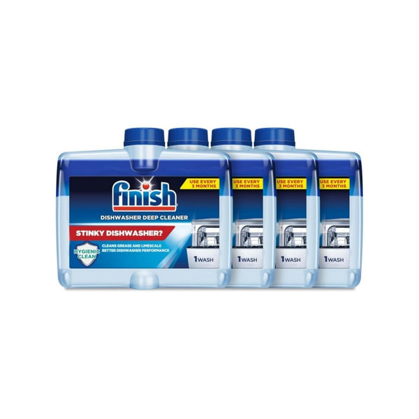 4 Finish Dishwasher Cleaner Liquid Bottles