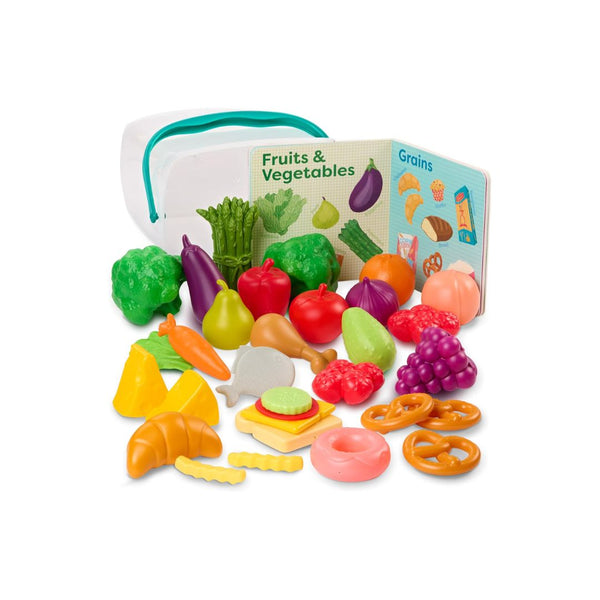 32-Pcs B. toys Pretend Play Food & Board Book Set