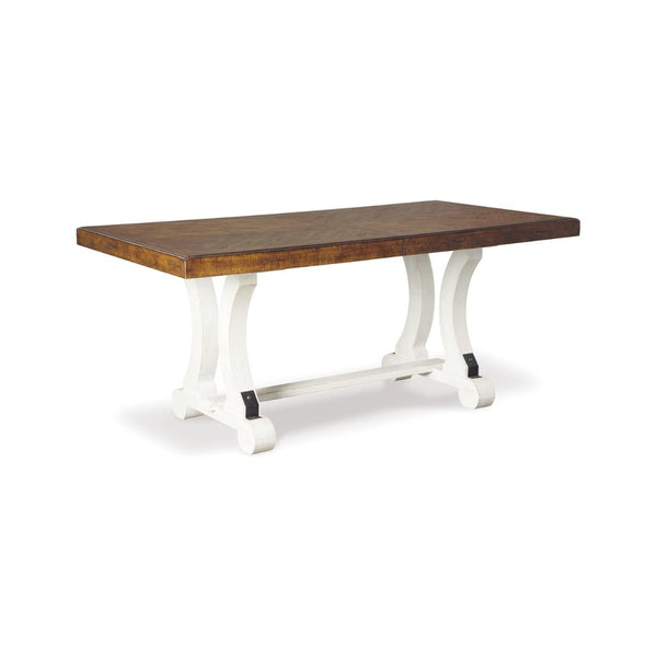 Signature Design by Ashley Valebeck Farmhouse Rectangular Extension Dining Table