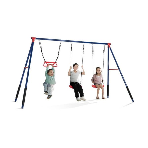 Delta Children FunZone Outdoor Metal 3-Piece Swing Set