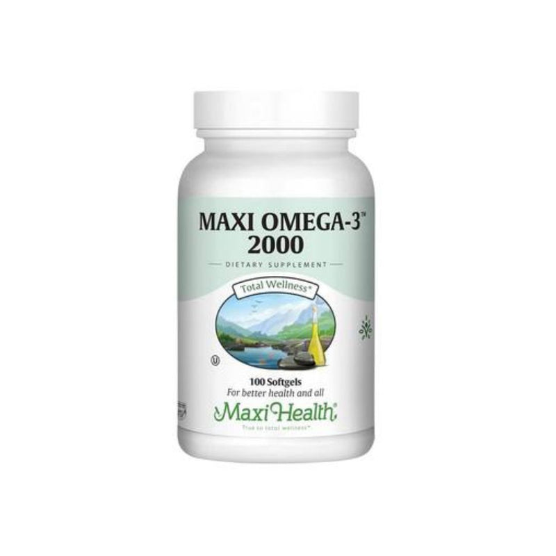 100-Count Maxi Health Omega 3 Fish Oil - 2000 mg Supplements