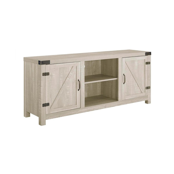 Walker Edison Modern Farmhouse Double Barn Door TV Stand