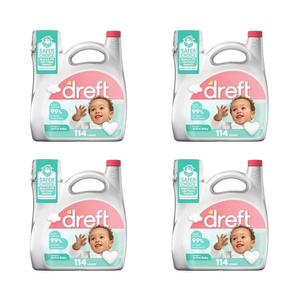 456 Loads Dreft Stage 2 Baby Laundry Detergent Hypoallergenic