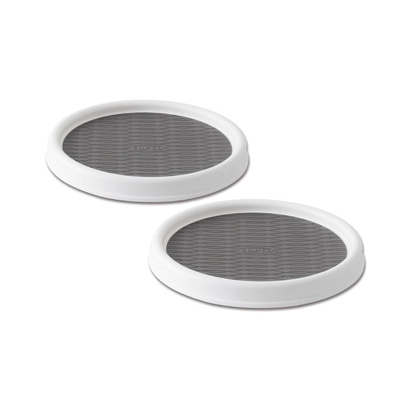Set of 2 Copco 9 Inch Non Skid Pantry Cabinet Lazy Susan Turntable
