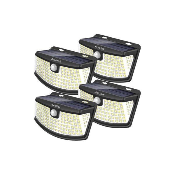 4 Pack Solar Motion Sensor Lights, 120 LED Outdoor
