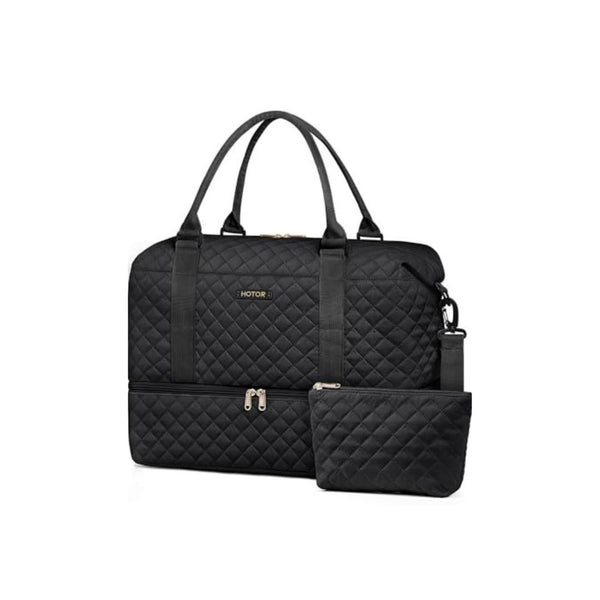 Weekender Duffel Bag with Shoe Compartment and Toiletry Bag