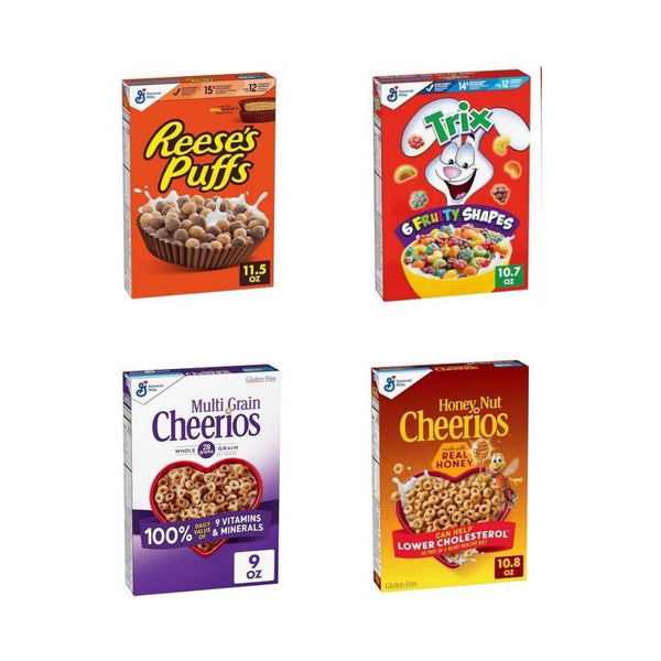 2 Boxes Of Multi Grain Cheerios, Trix, Reese’s Puffs, or Honey Nut Cheerios