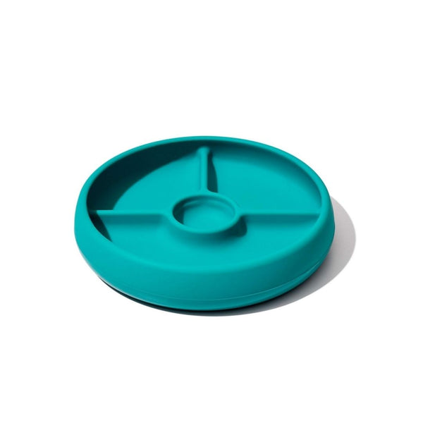 OXO Tot Silicone Divided Plate Teal