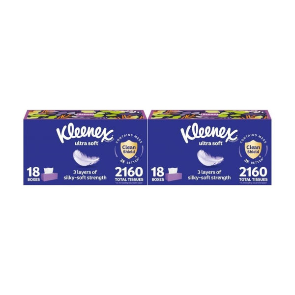 36 Boxes Of Kleenex Ultra Soft Facial Tissues + Get $15 Amazon Credit!