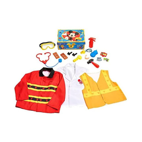 19-Pcs Disney Junior Mickey Mouse Helping Hands Dress Up Trunk