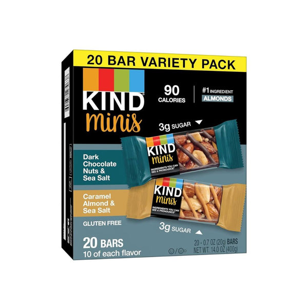 20-Count KIND Minis Snack Bars, Variety Pack